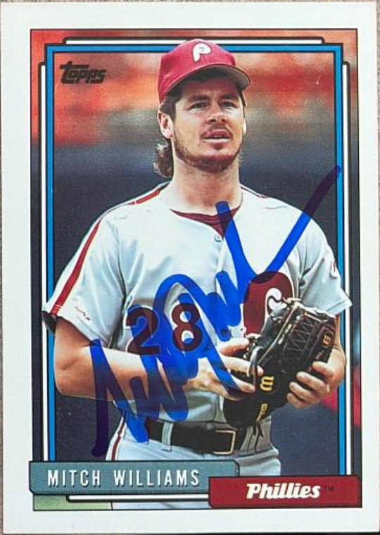 Mitch Williams Autographed 1992 Topps #633