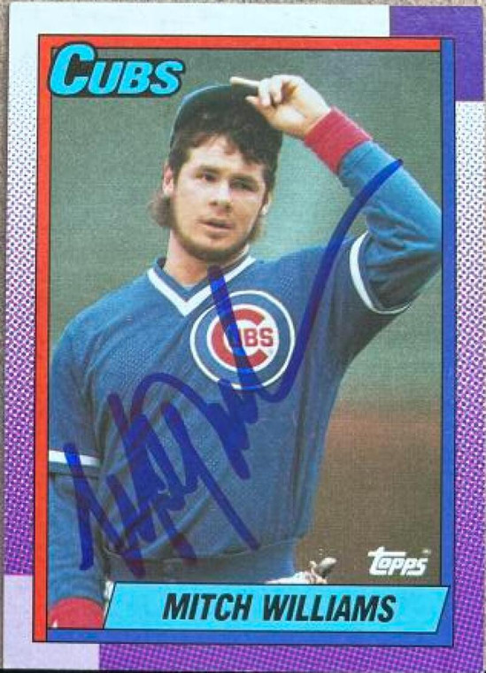 Mitch Williams Autographed 1990 Topps #520