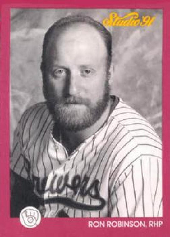 1991 Studio #75 Ron Robinson NM-MT  Milwaukee Brewers 