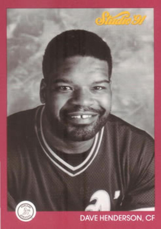 1991 Studio #103 Dave Henderson NM-MT  Oakland Athletics 
