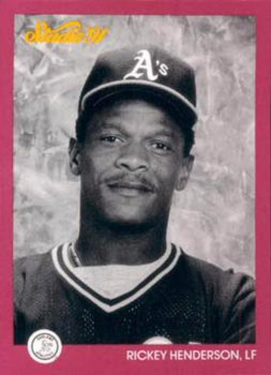 1991 Studio #104 Rickey Henderson NM-MT  Oakland Athletics 