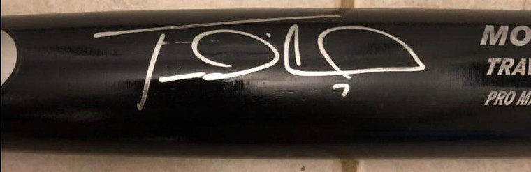 Travis D'Arnaud Autographed Max Bat MLB Authenticated