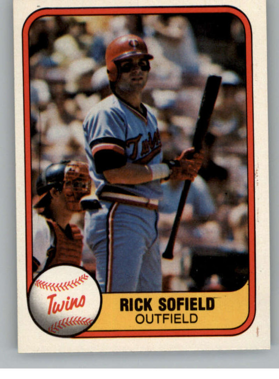 1981 Fleer #563 Rick Sofield VG Minnesota Twins 