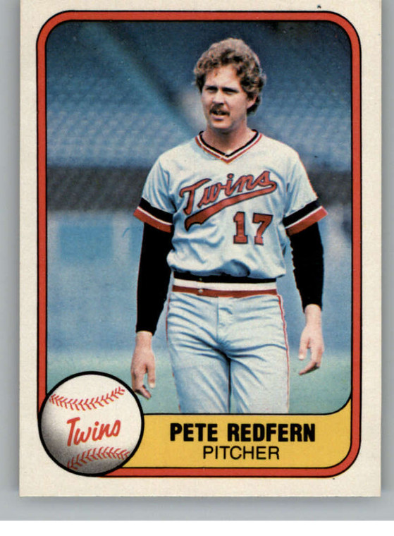 1981 Fleer #560 Pete Redfern VG Minnesota Twins 