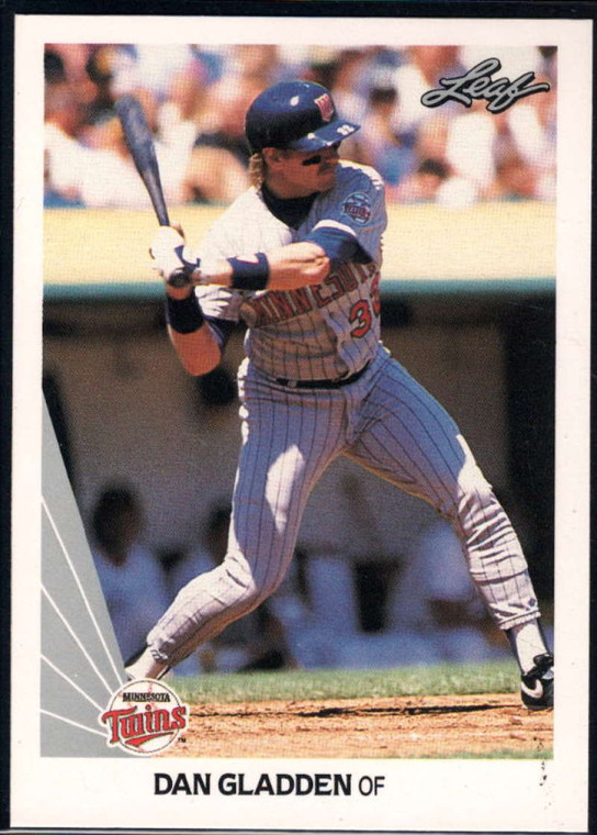 1990 Leaf #254 Dan Gladden VG Minnesota Twins 