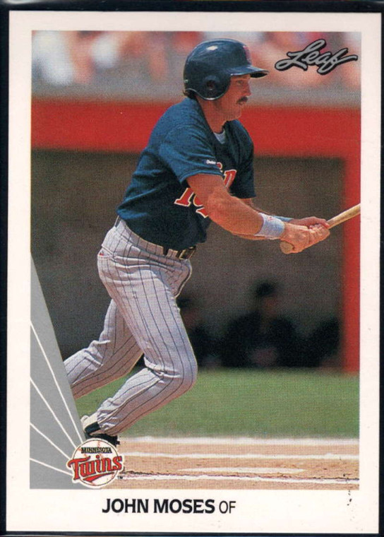 1990 Leaf #433 John Moses VG Minnesota Twins 