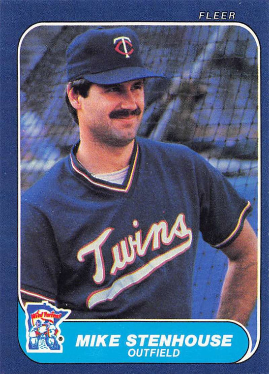 1986 Fleer #406 Mike Stenhouse VG Minnesota Twins 