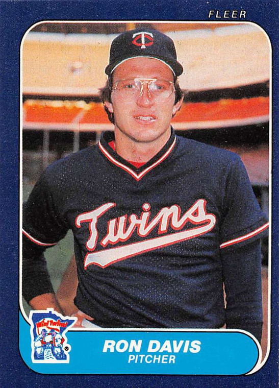 1986 Fleer #390 Ron Davis VG Minnesota Twins 