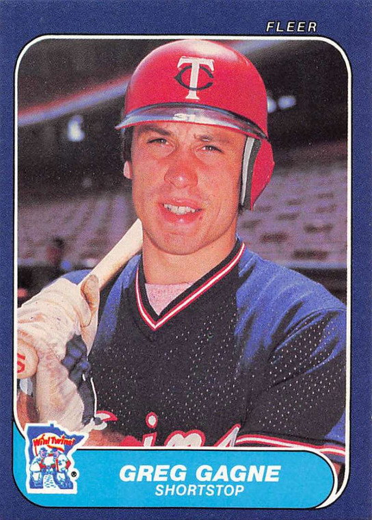 1986 Fleer #395 Greg Gagne VG Minnesota Twins 