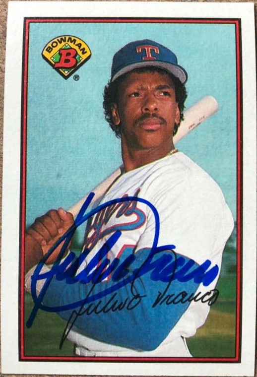 Julio Franco Autographed 1989 Bowman #228