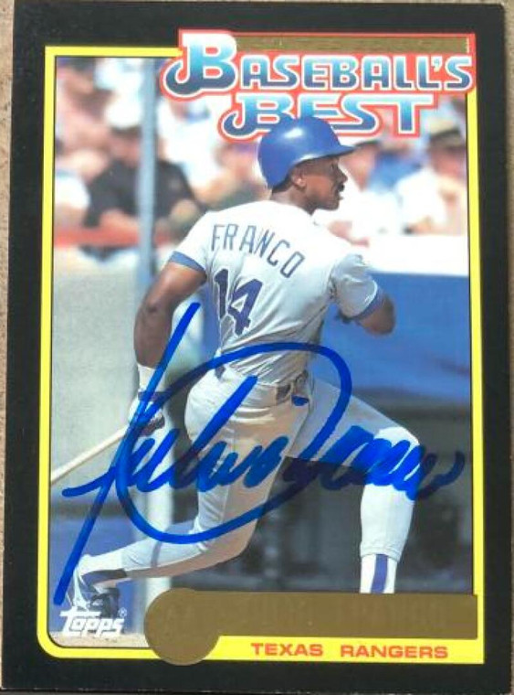 Julio Franco Autographed 1992 Topps McDonald's Baseball's Best #27