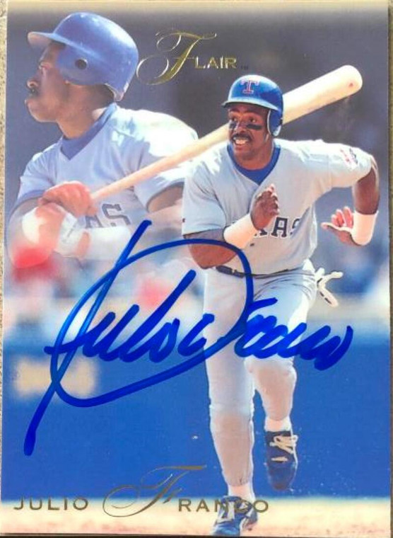 Julio Franco Autographed 1993 Flair #279