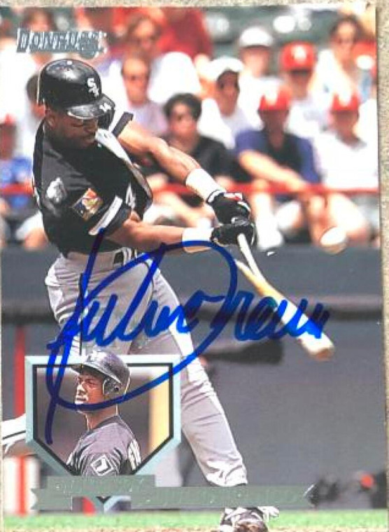 Julio Franco Autographed 1995 Donruss #328