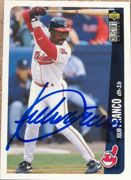 Julio Franco Autographed 1996 Collector's Choice #770