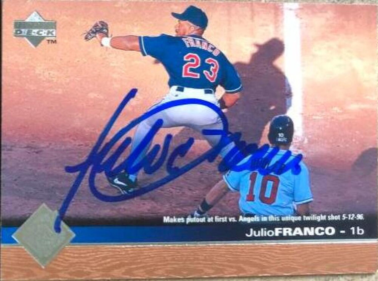 Julio Franco Autographed 1997 Upper Deck #51