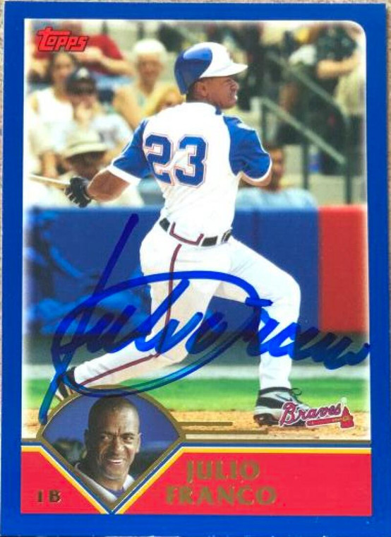 Julio Franco Autographed 2003 Topps #409