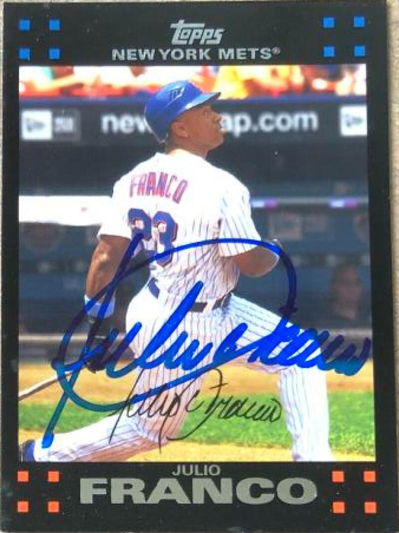Julio Franco Autographed 2007 Topps #531