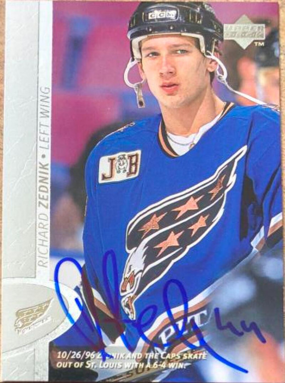 Richard Zednik Autographed 1996-97 Upper Deck #356 Rookie Card 
