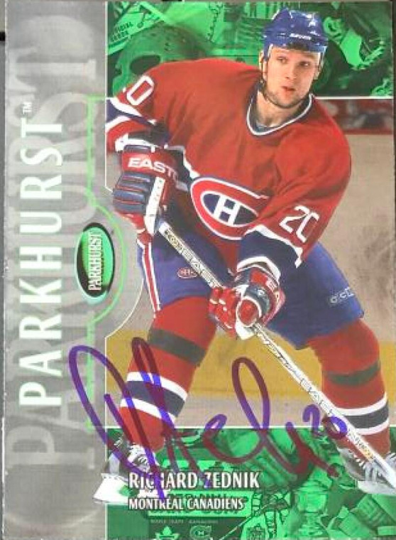 Richard Zednik Autographed 2002-03 Parkhurst #161