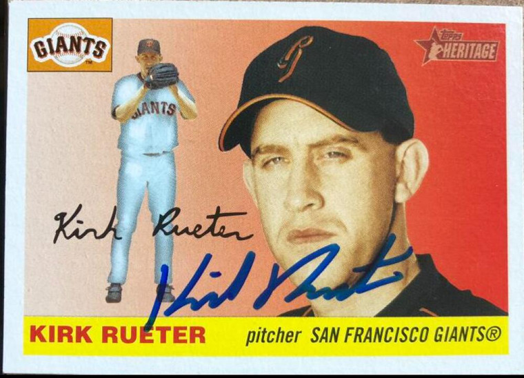 Kirk Rueter Autographed 2004 Topps Heritage #129
