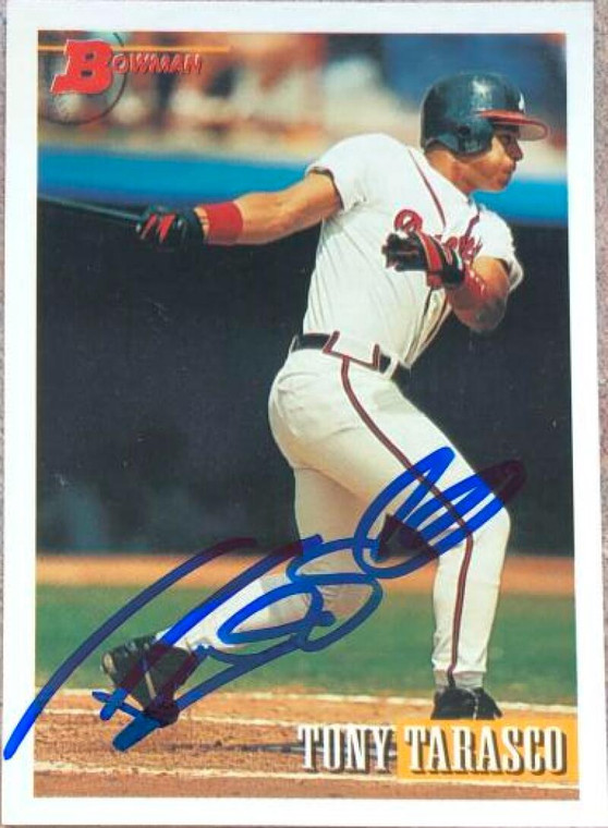 Tony Tarasco Autographed 1993 Bowman #522 Rookie Card 