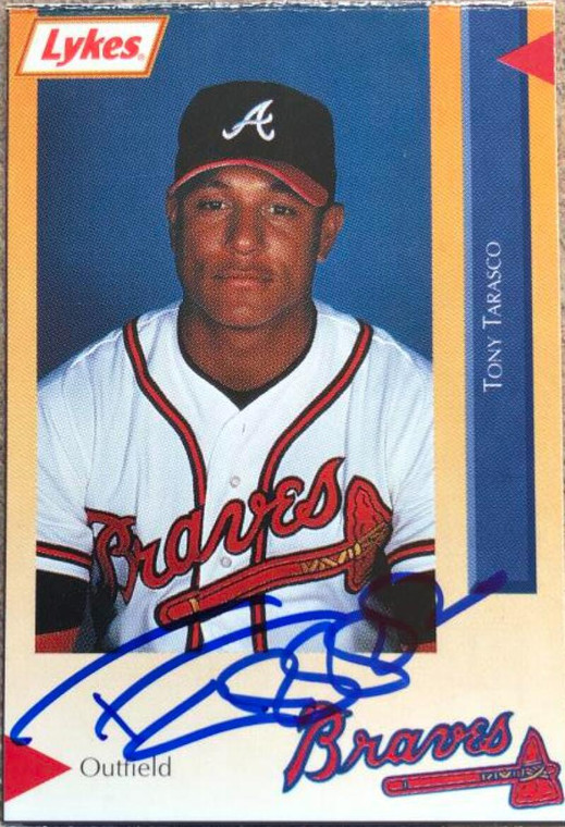 Tony Tarasco Autographed 1993 Lykes Atlanta Braves #NNO (Perforated)
