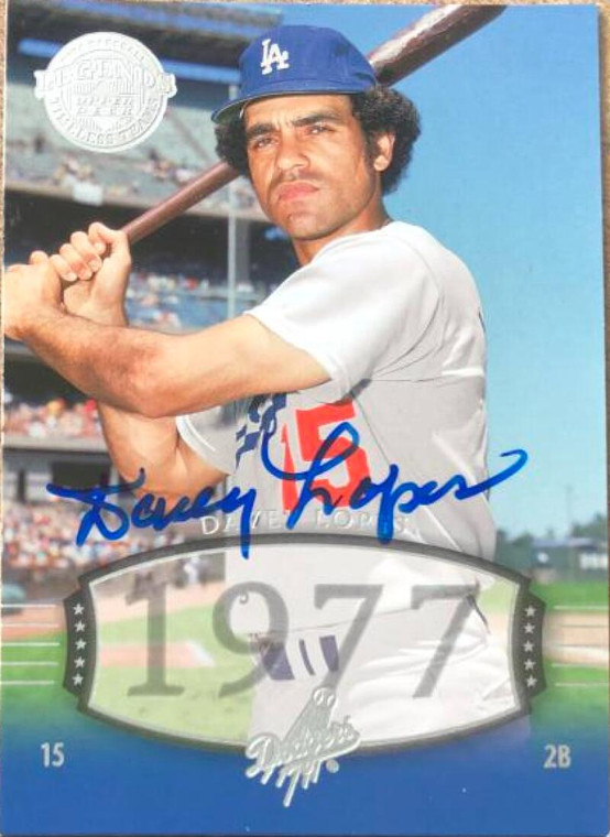 Davey Lopes Autographed 2004 Upper Deck Legends Timeless Teams #138