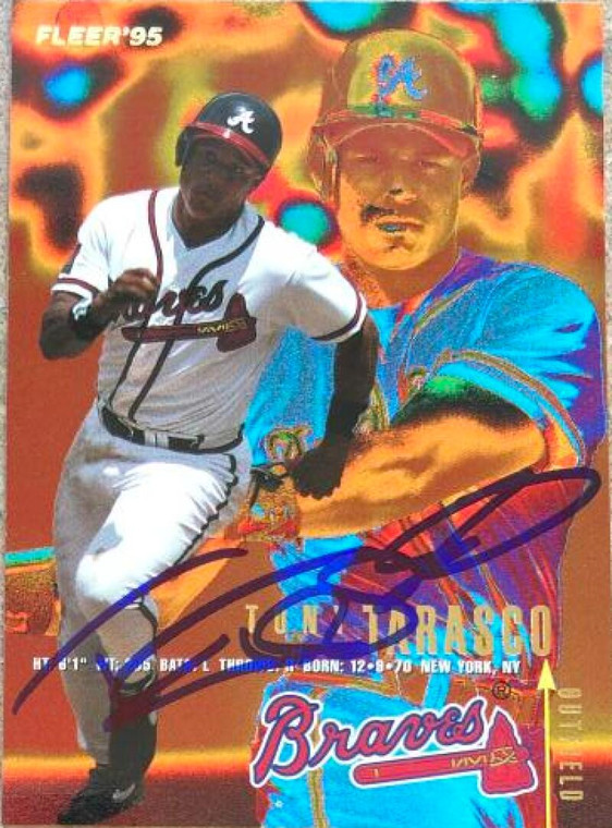 Tony Tarasco Autographed 1995 Fleer #320