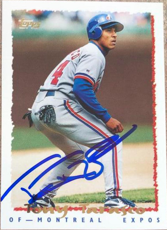 Tony Tarasco Autographed 1995 Topps Traded #60T