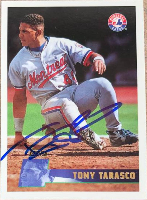 Tony Tarasco Autographed 1996 Topps #37