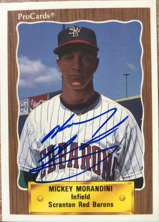 Mickey Morandini Autographed 1990 Pro Cards #606