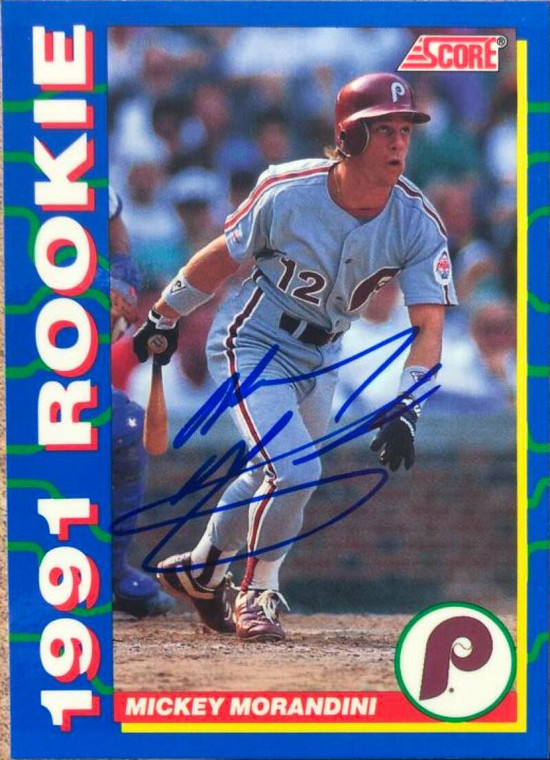 Mickey Morandini Autographed 1991 Score Rookies #33