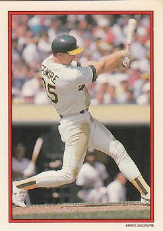 1990 Topps Glossy Send-Ins #42 Mark McGwire NM-MT Oakland Athletics 