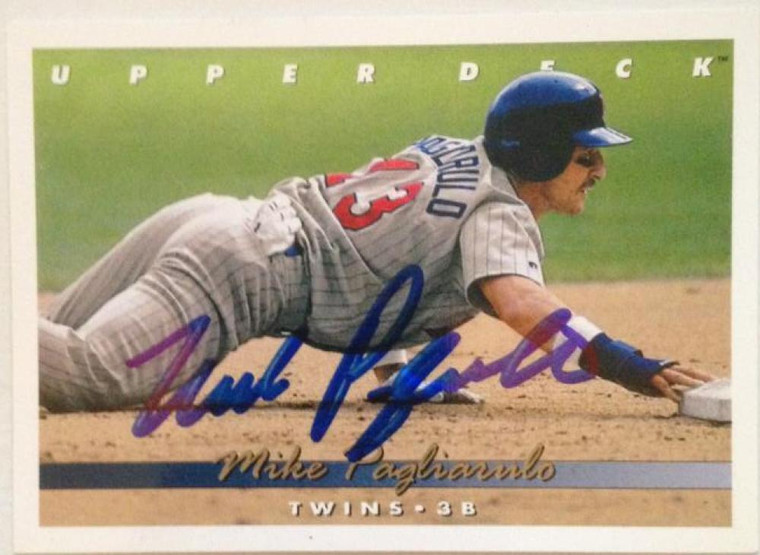 Mike Pagliarulo Autographed 1993 Upper Deck #306