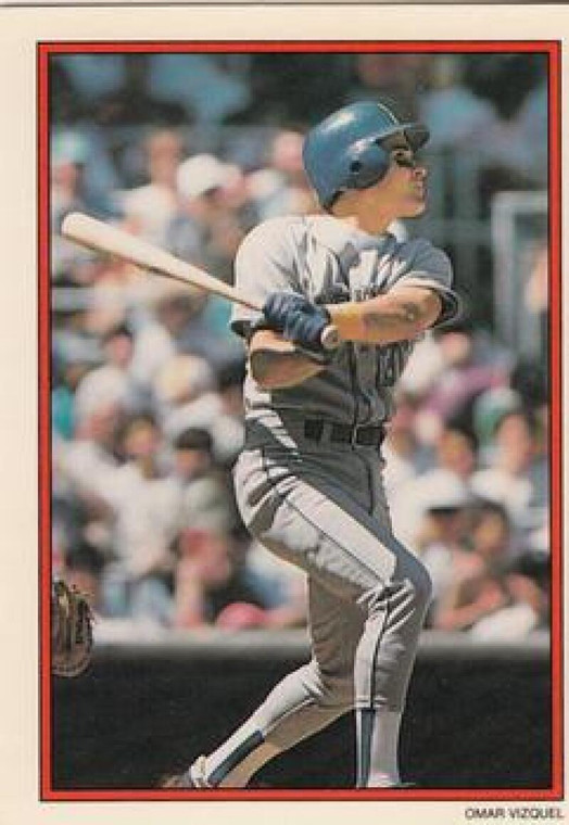 1990 Topps Glossy Send-Ins #59 Omar Vizquel NM-MT Seattle Mariners 