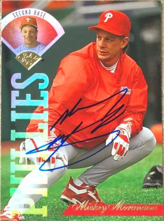 Mickey Morandini Autographed 1995 Leaf #87