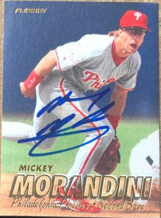 Mickey Morandini Autographed 1997 Fleer #416