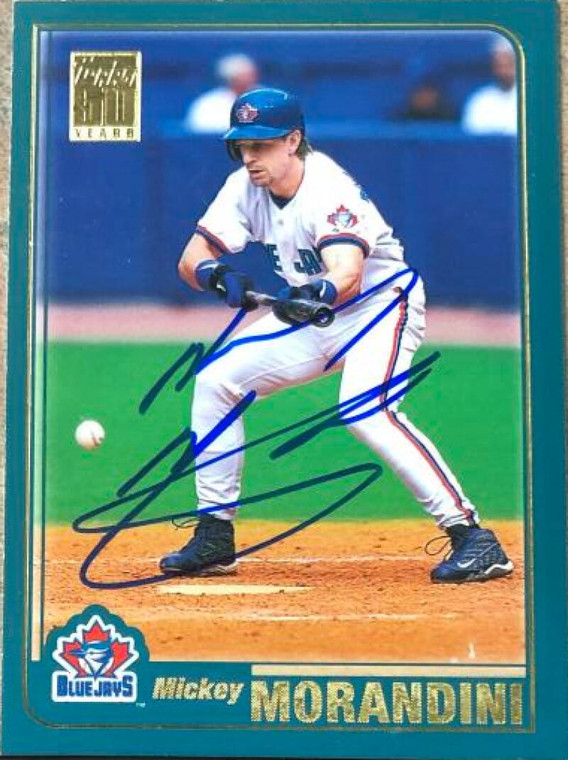 SOLD 119030 Mickey Morandini Autographed 2001 Topps #418