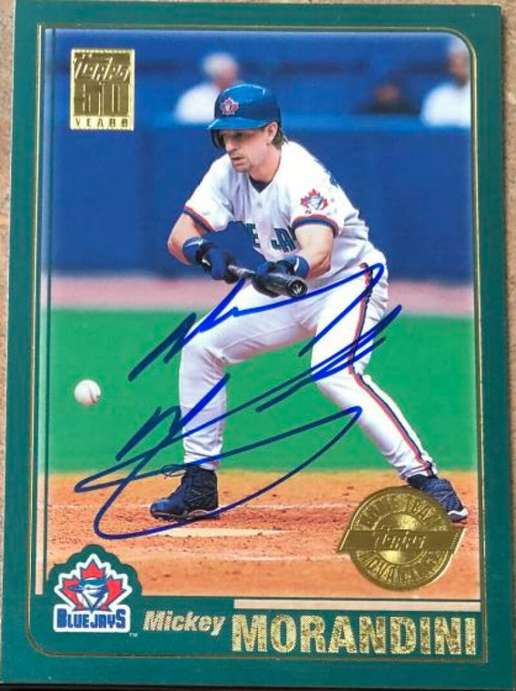 Mickey Morandini Autographed 2001 Topps Home Team Advantage #418