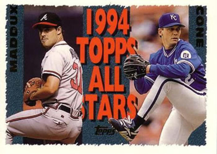 1995 Topps #392 Greg Maddux/David Cone AS VG  Atlanta Braves/Kansas City Royals 