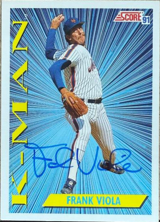 Frank Viola Autographed 1991 Score #687