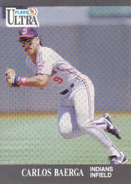 1991 Ultra #106 Carlos Baerga UER VG Cleveland Indians 