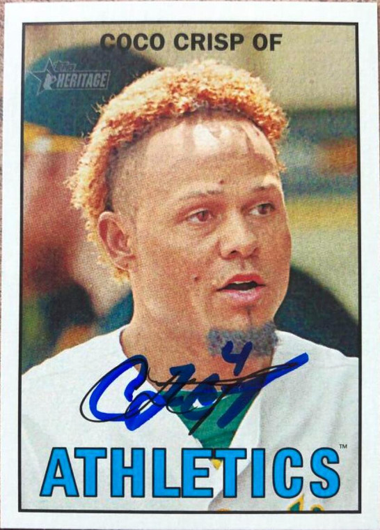 Coco Crisp Autographed 2016 Topps Heritage #392