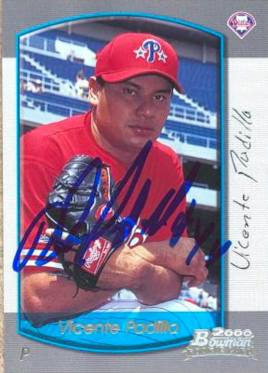 Vicente Padilla Autographed 2000 Bowman Draft Picks & Prospects #75 Rookie Card 