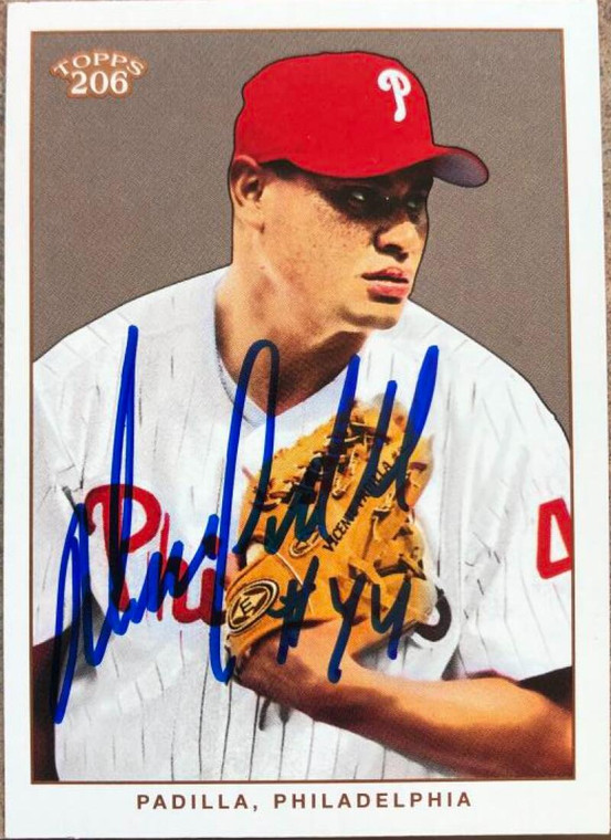Vicente Padilla Autographed 2002 Topps 206 #311
