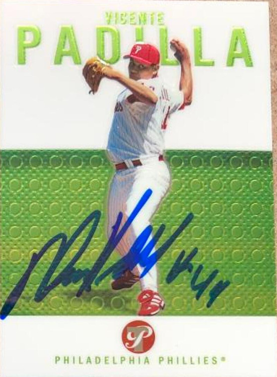 Vicente Padilla Autographed 2003 Topps Pristine #37