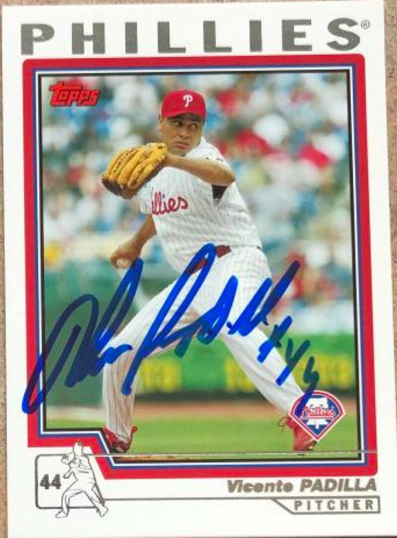 Vicente Padilla Autographed 2004 Topps #59 Philadelphia Phillies Card
