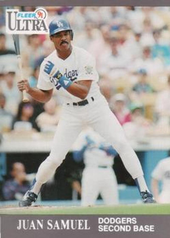 1991 Ultra #168 Juan Samuel VG Los Angeles Dodgers 