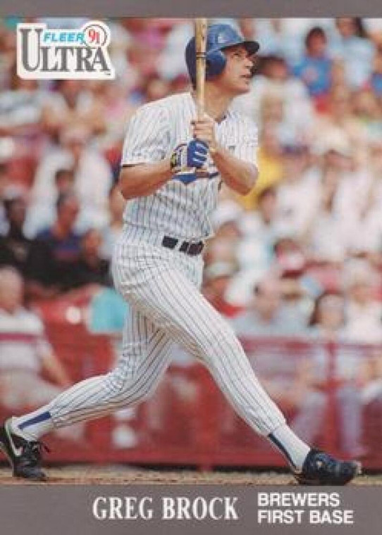 1991 Ultra #172 Greg Brock VG Milwaukee Brewers 