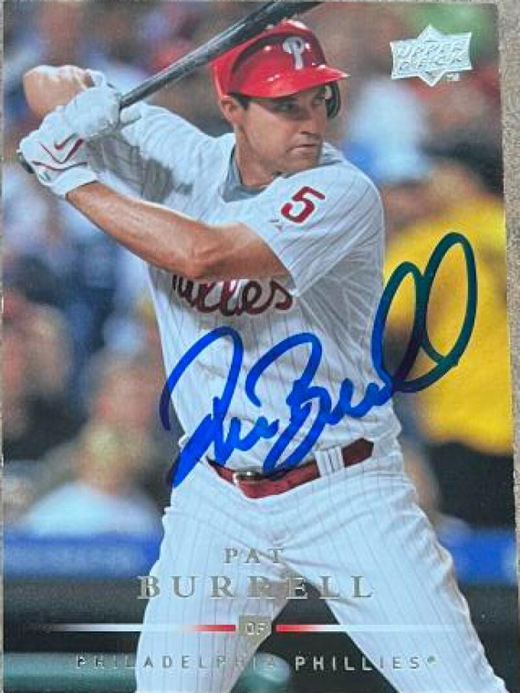 Pat Burrell Autographed 2008 Upper Deck #610